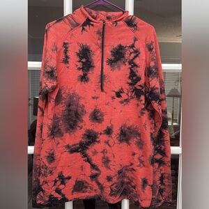 Lululemon Athletica Red and Black Tie-Dye